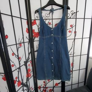 Vintage CK Calvin Klein jeans halter dress